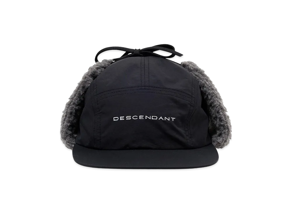 DESCENDANT Spur 5Panel Ear Flaps "Black"