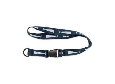 DESCENDANT Lanyard Wide Neck Strap "Navy"