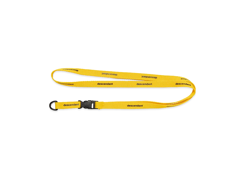 DESCENDANT Lanyard Narrow Neck Strap "Yellow"