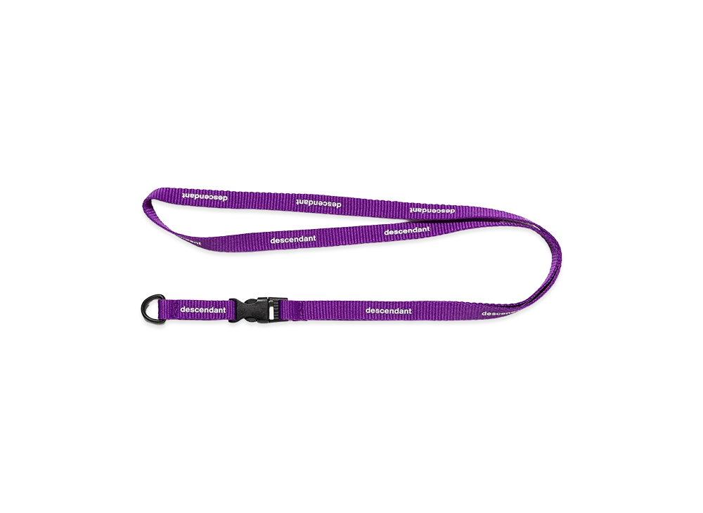 DESCENDANT Lanyard Narrow Neck Strap "Purple"