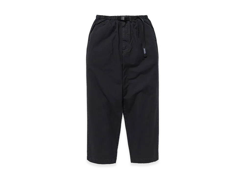 DESCENDANT Clasp Duck Webbing Trousers "Black"