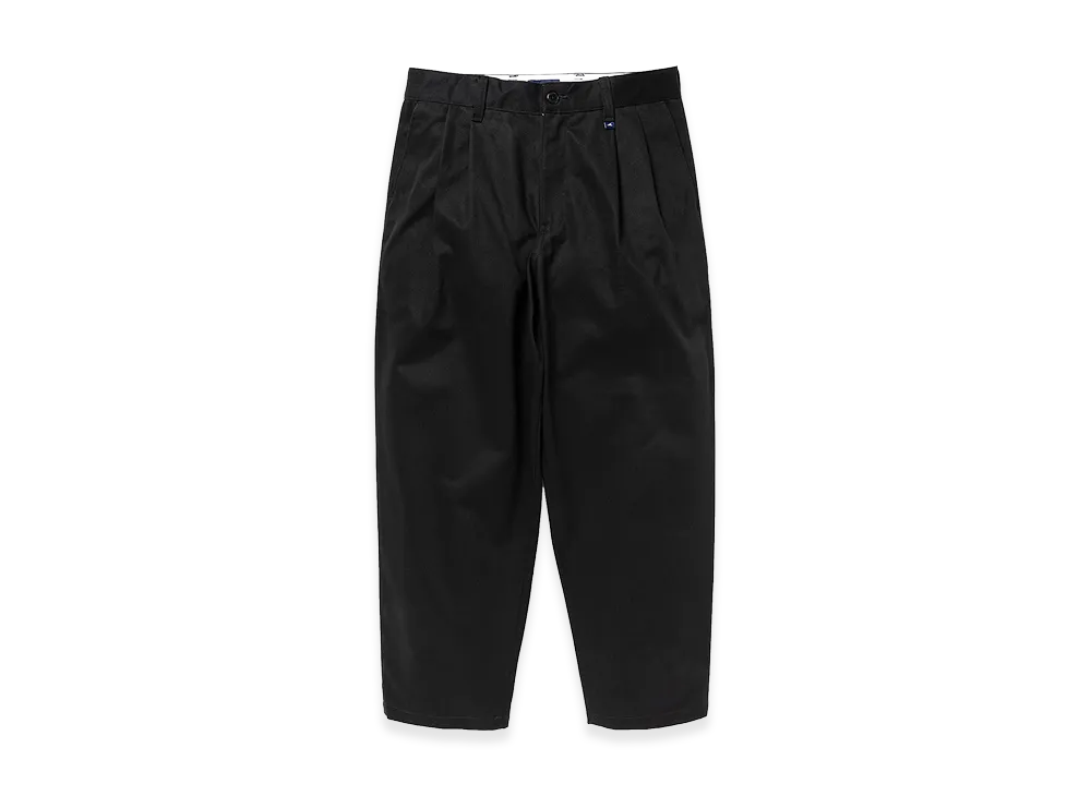DESCENDANT DC-3 Organic Cotton Twill Trousers "Black"