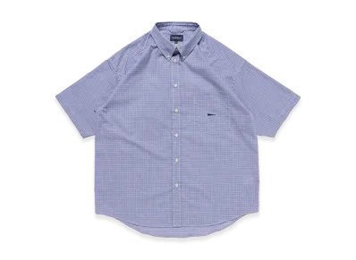 DESCENDANT Kennedy’s Plaid SS Shirt "Light Blue"