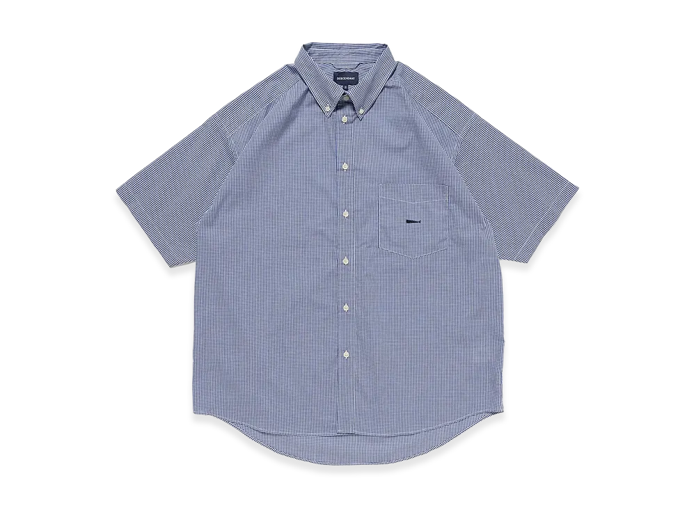 DESCENDANT Kennedy’s Plaid SS Shirt "Blue"