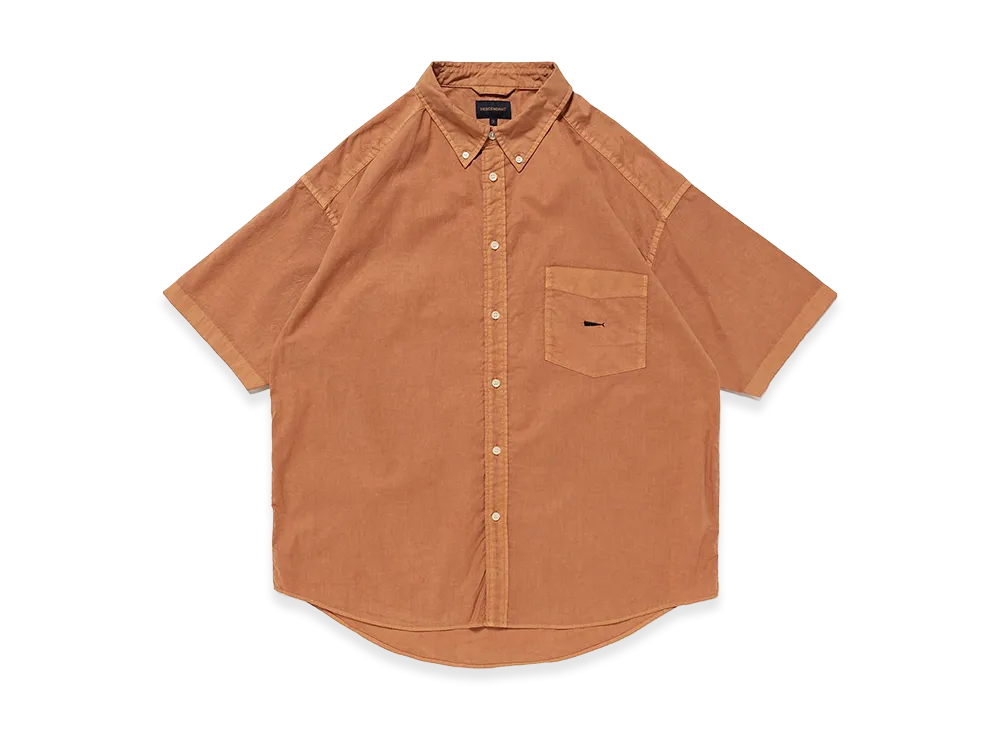 DESCENDANT Kennedy’s Oxford SS Shirt Pigment Dye "Orange"