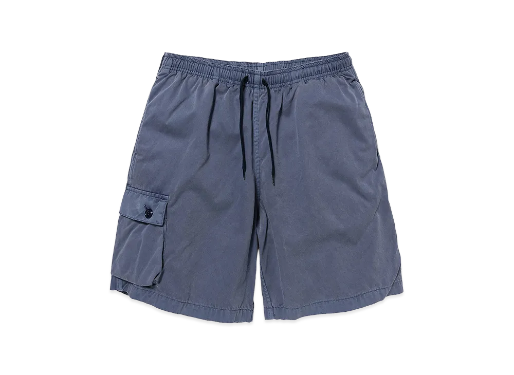 DESCENDANT Shore Twill Cargo Beach Shorts Pigment Dye "Blue"