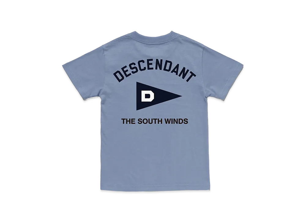 DESCENDANT Kids S Wind SS "Blue"