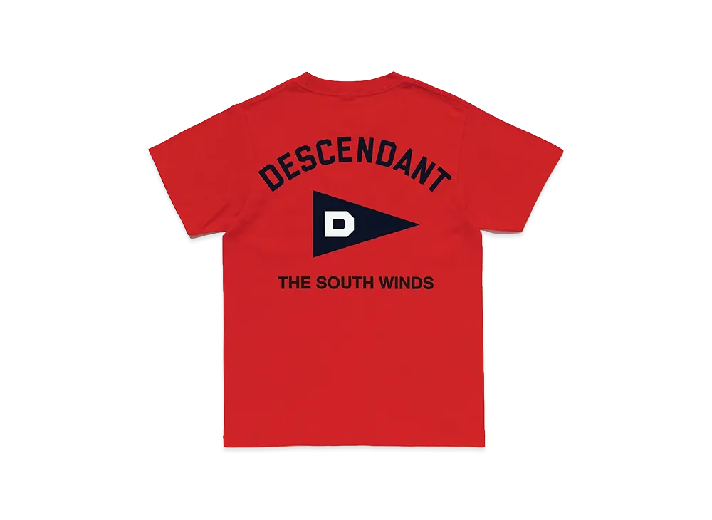 DESCENDANT Kids S Wind SS "Red"
