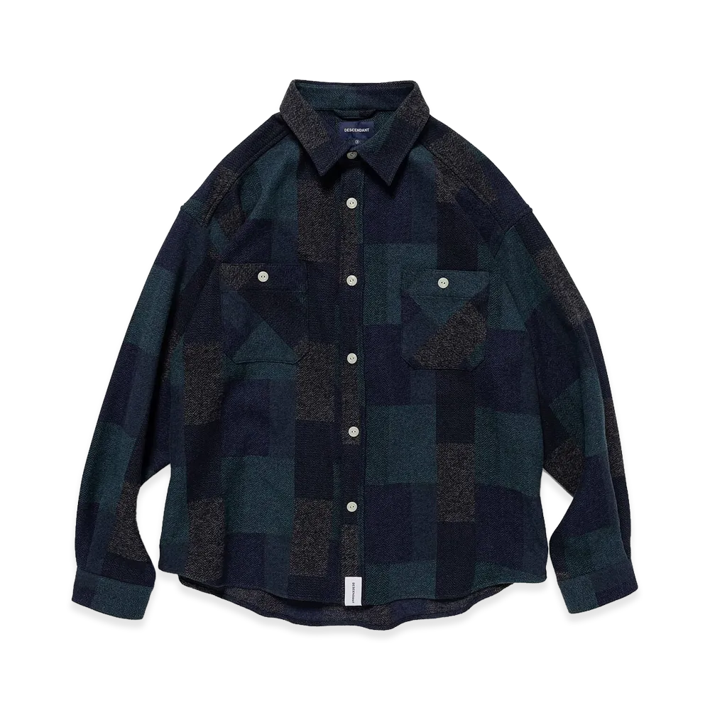 DESCENDANT Vanning Plaid LS Shirt "Green"