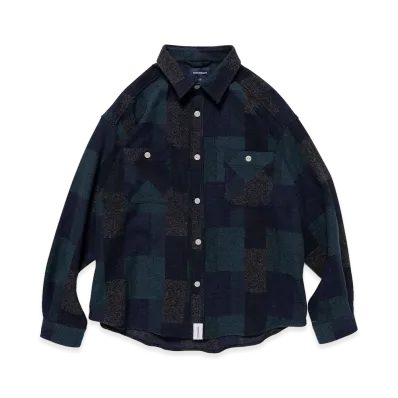 DESCENDANT Vanning Plaid LS Shirt "Green"