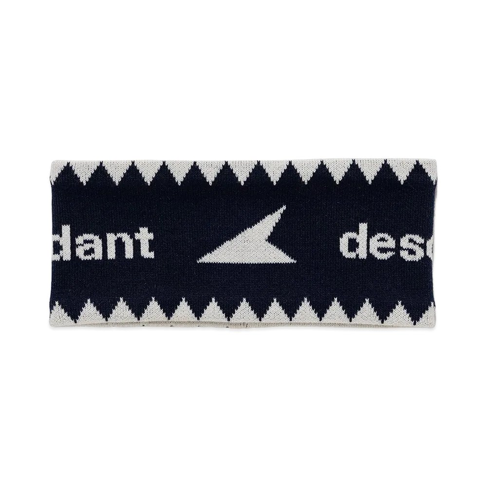 DESCENDANT Cetus Knit Head Band "Navy"