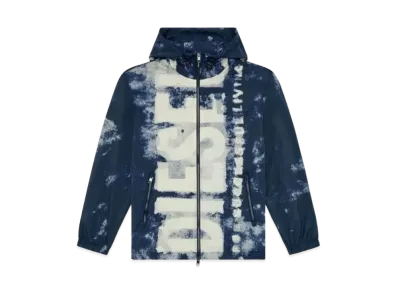 Diesel J-Warrett Logo Logo Jacket "White Blue"