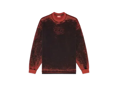 Diesel S-Baxt-Q1 Burnout Sweatshirt "Red"
