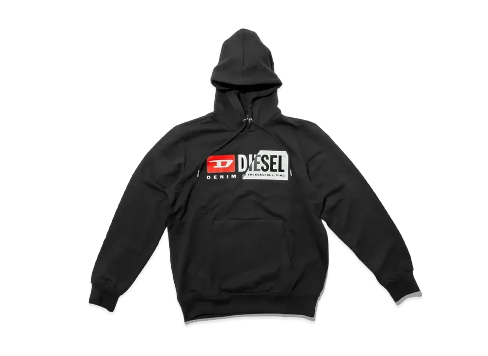 Diesel Logo Hoodie "Black"