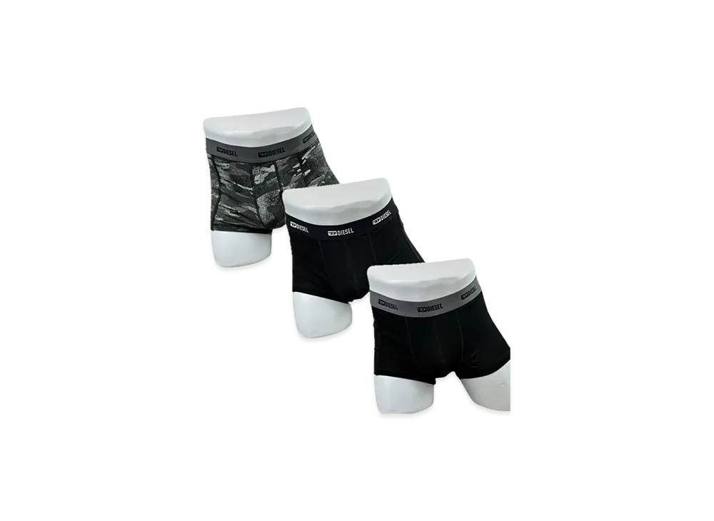 Diesel Three Pack Boxers "Black Camo"