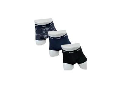 Diesel Three Pack Boxers "Navy Camo"