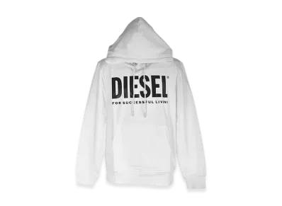 Diesel Pullover Hoodie "White"