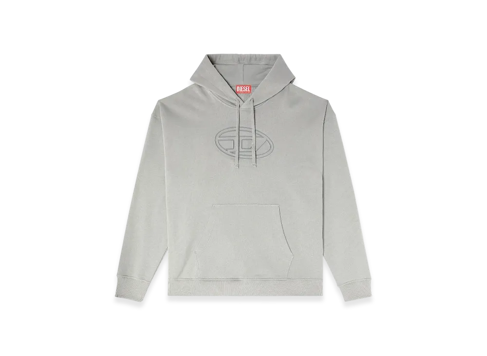Diesel S-Ummer-Bigoval Hoodie With Embossed Oval D 
