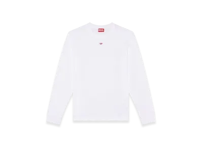 Diesel T-Just-LS-D Long Sleevesregular Fiticonic Logo "White"