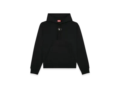 Diesel S-Macs-Hood-Od Hoodie With Metallic Logo "Black"