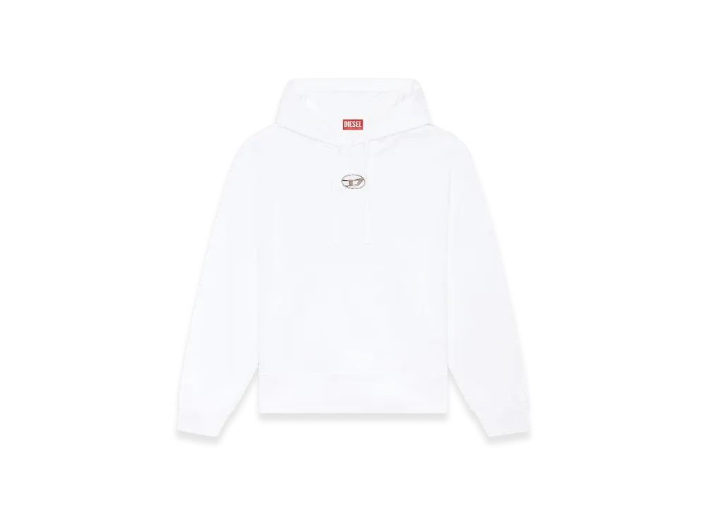 Diesel S-Macs-Hood-Od Sweatshirt Hoodie Oval D "White"