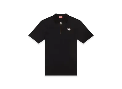 Diesel T-Vor-Od Polo Shirt Half Zip "Black"
