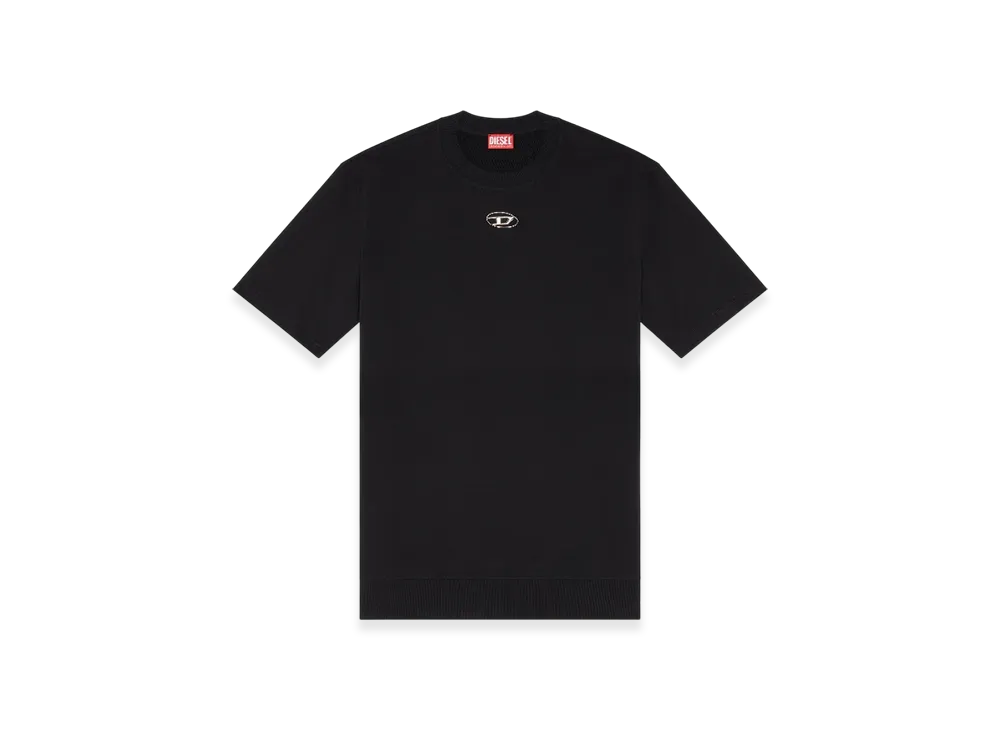 Diesel S-Cooling-L1 Sweatshirt Pullover Short Sleeve "Black"