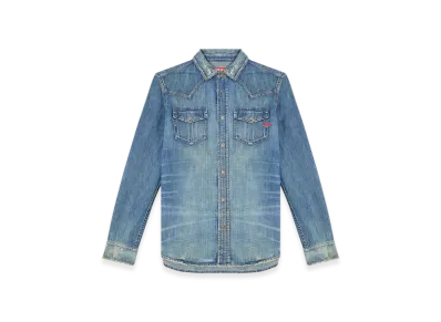 Diesel D-Vega Denim Overshirt "Medium Blue"