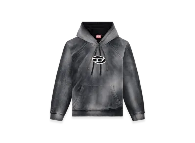 Diesel S-Roxt-Hood Hoodie In Solarised Jersey "Black"