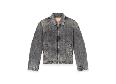 Diesel D-Rohe Blouson Jacket In Herringbone Denim "Black"