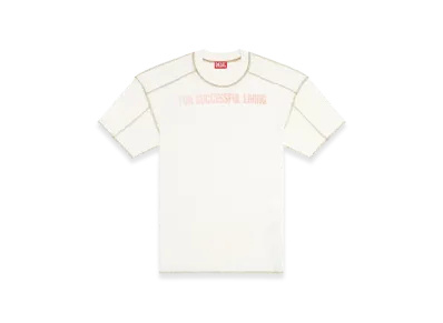 Diesel T-Craor T-Shirt With Inside-Out Effect "White"
