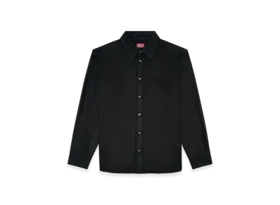 Diesel S-Simply-C Fluid Shirt With Logo Embroidery "Black"