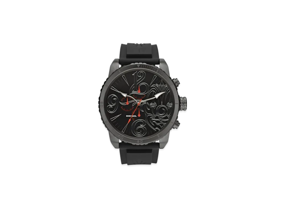 ディーゼル x ミスターカートューン タイムフレームズ リミテッドエディション ウォッチ "ブラック"