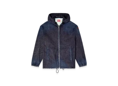 Diesel D-Wynny Jogg Hooded Jogg Jeans Jacket "Dark Blue"