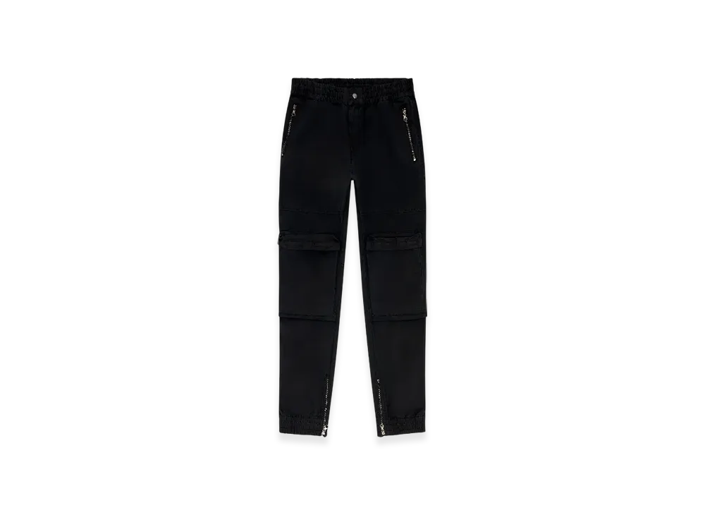 Diesel P-Beeck Cargo Pants In Faded Organic Cotton "Black"