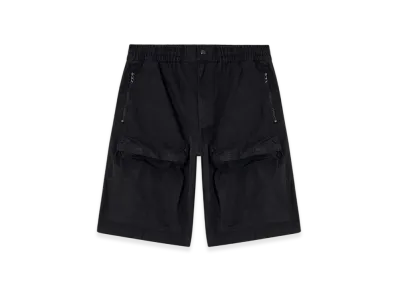 Diesel P-Beeck-Short Cargo Shorts In Cotton Twill "Black"