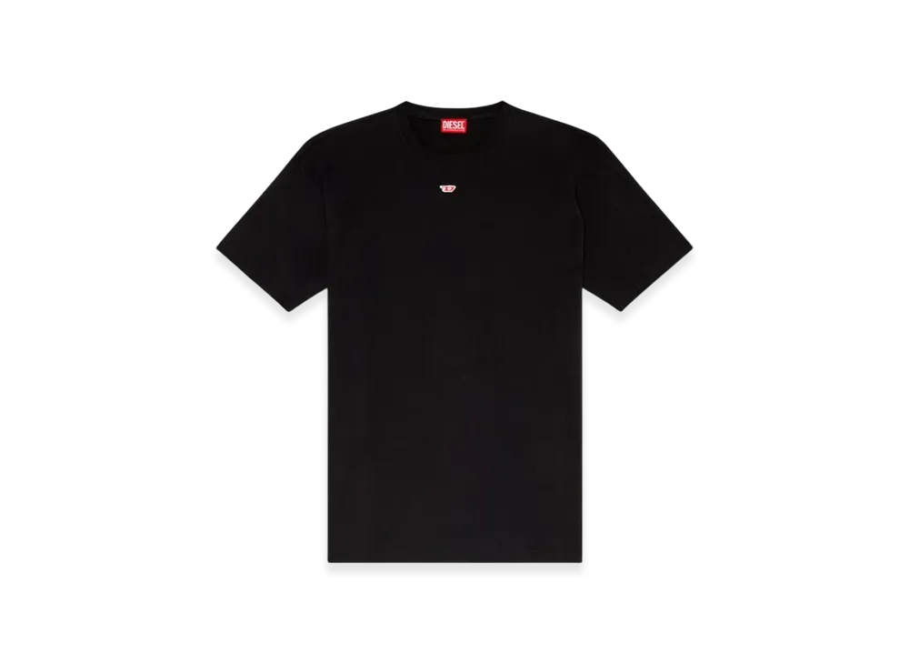 Diesel T-Boxt-D T-Shirt With Embroidered D Patch "Black"