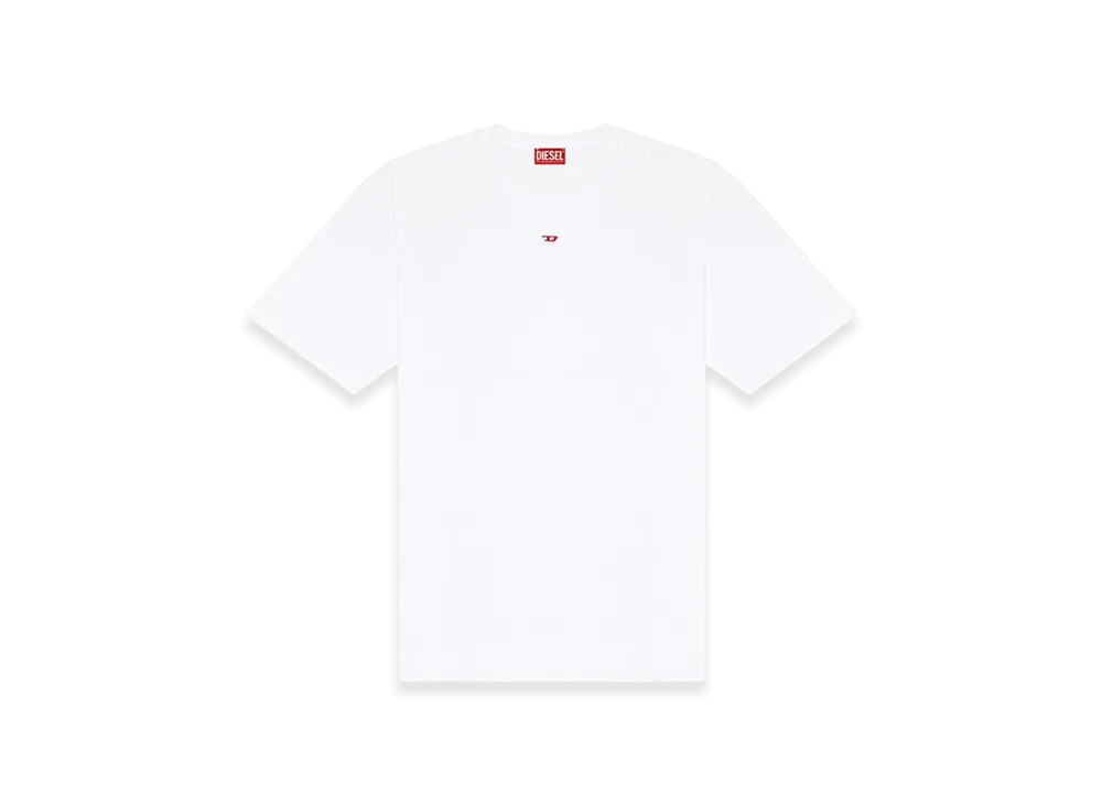 Diesel T-Boxt-D T-Shirt With Embroidered D Patch "White"
