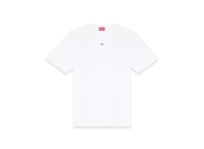 Diesel T-Boxt-D T-Shirt With Embroidered D Patch "White"