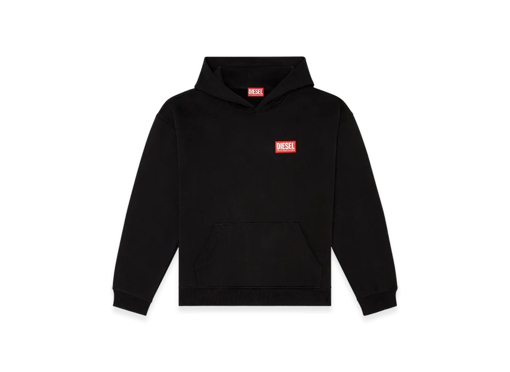Diesel S-Boxt-Hood-Lab Hoodie With Diesel Label "Black"