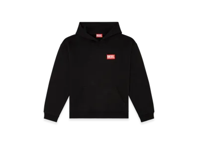 Diesel S-Boxt-Hood-Lab Hoodie With Diesel Label "Black"