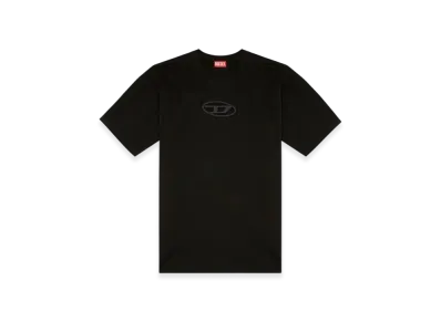 Diesel T-Boxt-Od T-Shirt With Embroidered Oval D "Black"