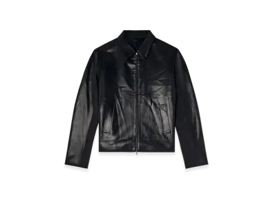 Diesel J-Kane Coach Jacket In Coated Cool Wool "Black"