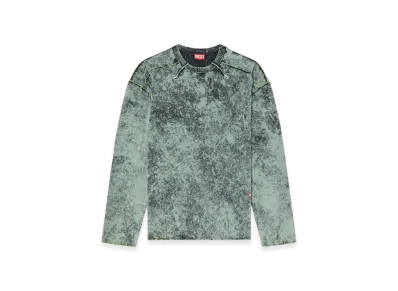 Diesel T-Crahor-LS-R1 Treated Long-Sleeve T-Shirt "Green"