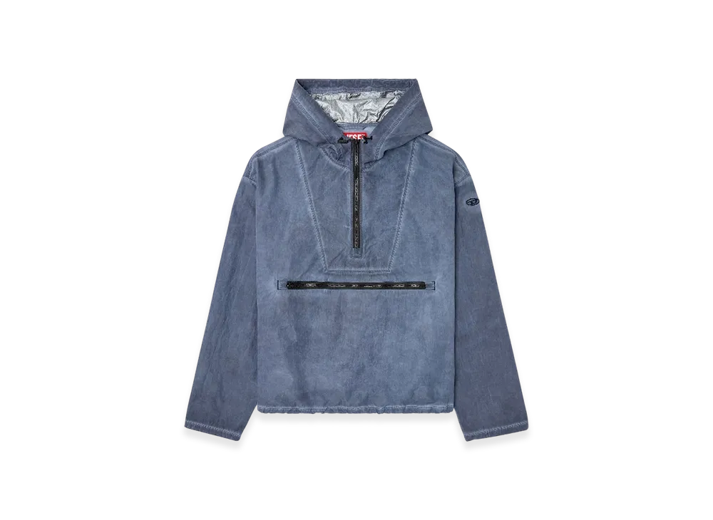 Diesel J-Noode-A Packable Hooded Anorak Jacket "Blue"