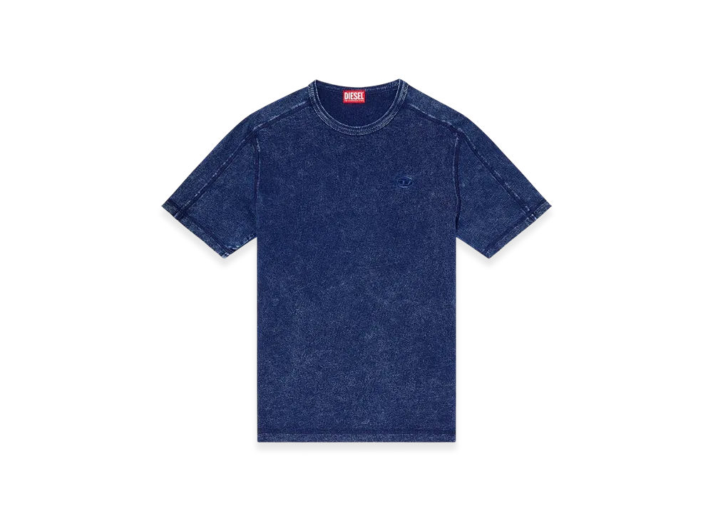 Diesel T-Adjind Denim-Look Jersey T-Shirt 