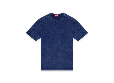 Diesel T-Adjind Denim-Look Jersey T-Shirt "Blue"