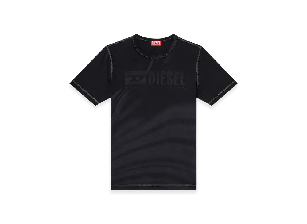 Diesel T-Adjust-R13 Laser Faded Logo T-Shirt "Black"