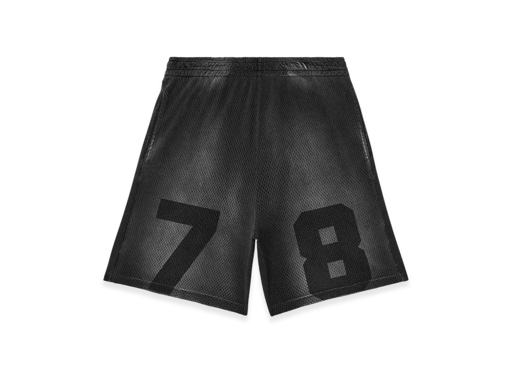 Diesel P-Tain-Mesh Jersey And Mesh Shorts With Faded Effect "Black"
