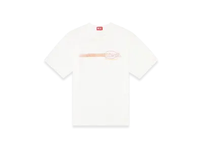 Diesel T-Boxt-R16 T-Shirt With Flocked Logo Graphics "White"